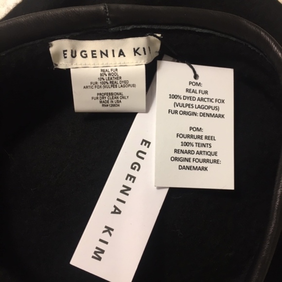 Eugenia Kim Hadley Felted Beret w/ Fur Pompom - Picture 5 of 7